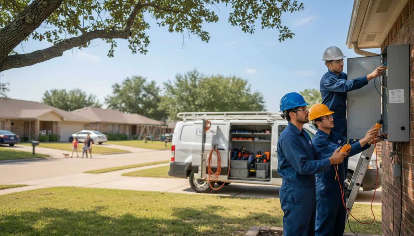 Certified electrician providing emergency electrical services in Asbury, IA